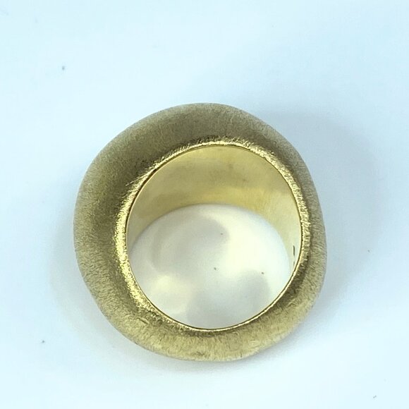 H Stern 18K "Golden Stone" Pedras Roladas Brushed finish ring 25.3g s8 JR9099 - Picture 6 of 11